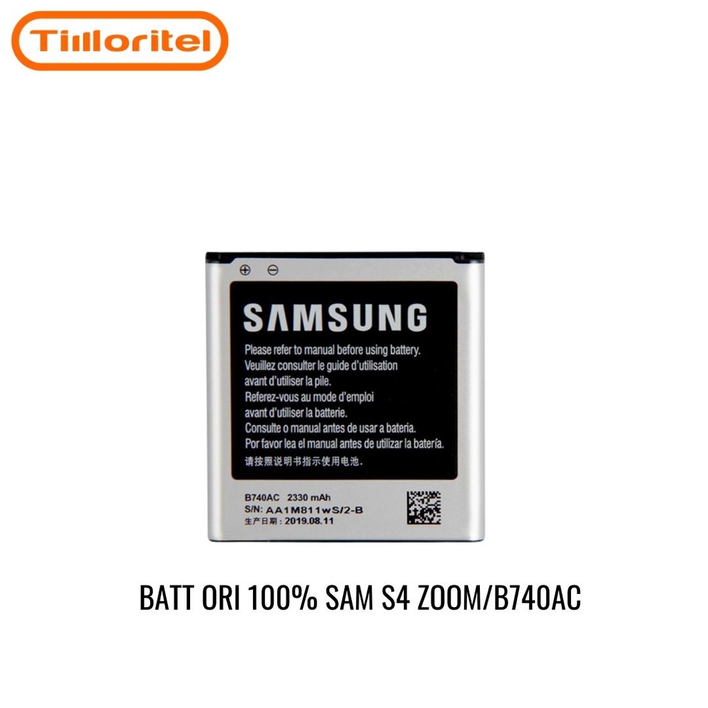 BATTERY ORI 100% SAM S4 ZOOM/B740AC