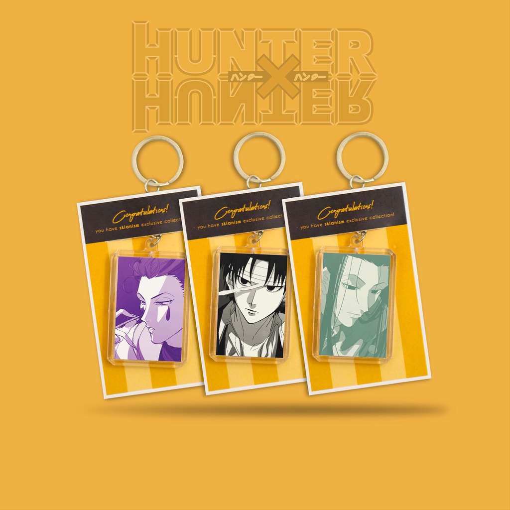 Keychain/Gantungan Kunci Anime Hunter x Hunter Character Duotone Version | Ganci Anime