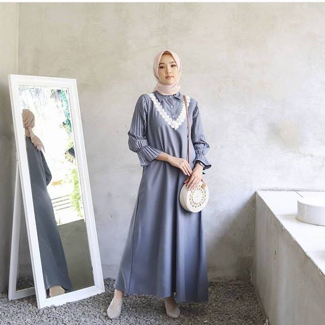 Jual Fashion Muslim Atuna Dress Hijab Casual Indonesia|Shopee Indonesia