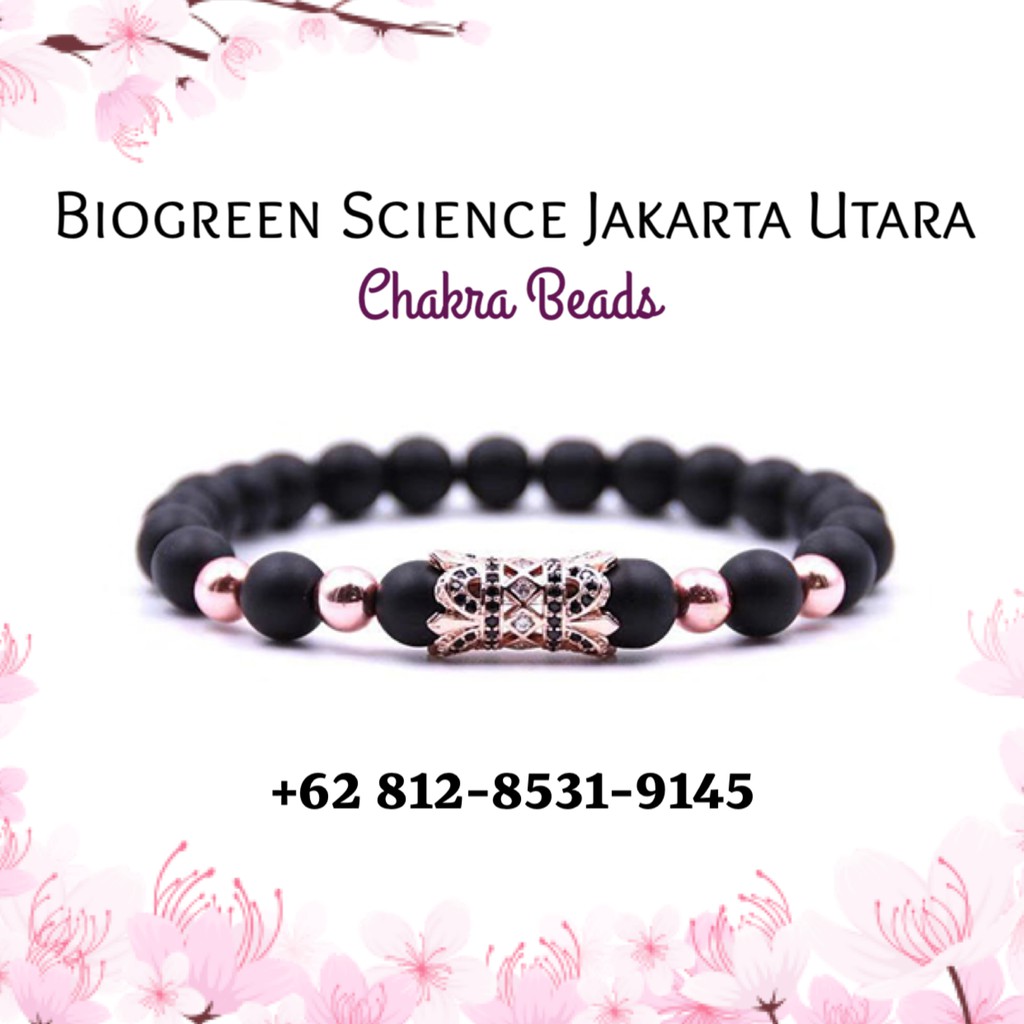 KIZARI Lava Stone With Metal Rose Gold CHAKRA BEADS