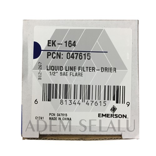 Filter Drier Emerson EK 164 1/2" | Liquid Line Filter Drier EK 164
