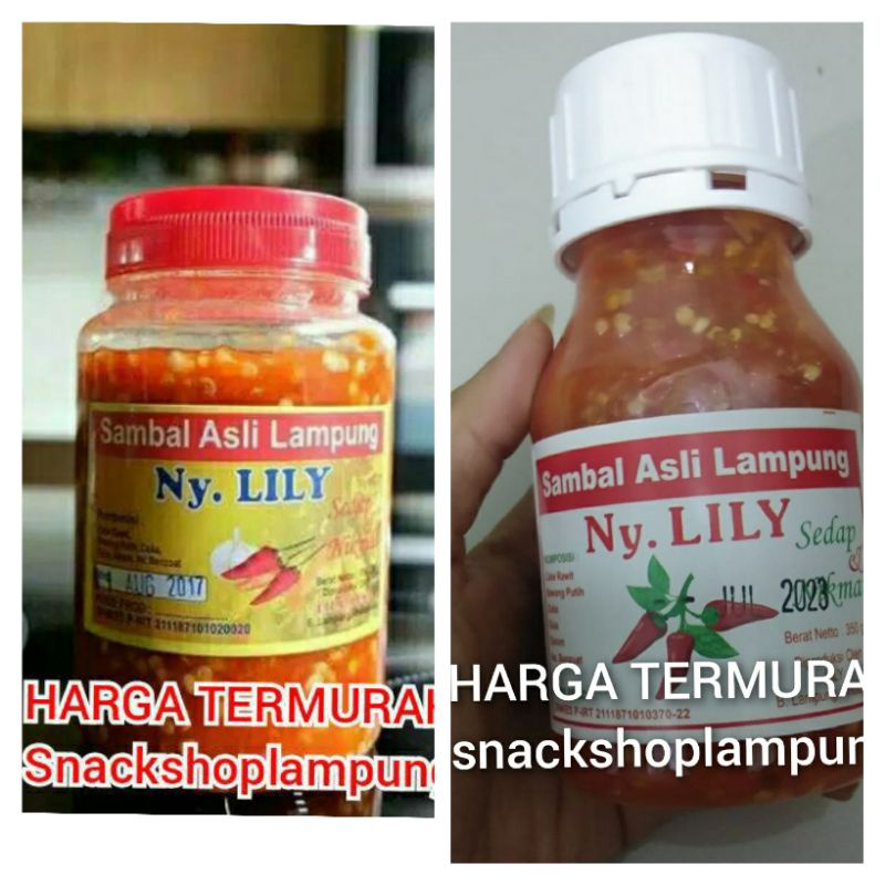 TERMURAH Sambal Sambel Bawang lampung Ny Lily Asli lampung Enak