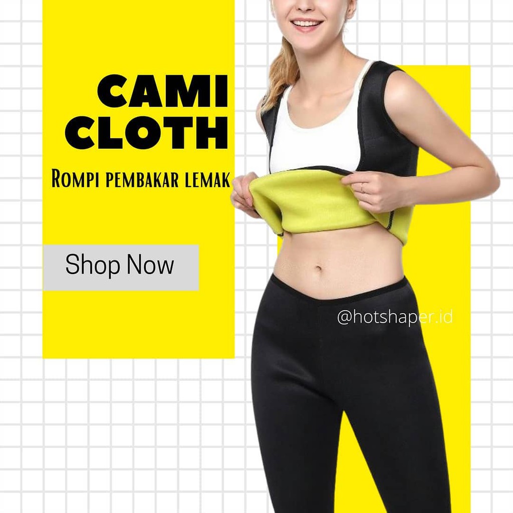 Hot Shapers Cami vest korset pelangsing rompi pembakar lemak