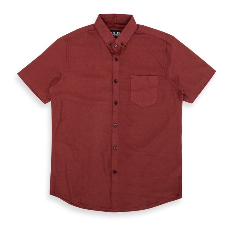 Kemeja Pria Maroon Merah