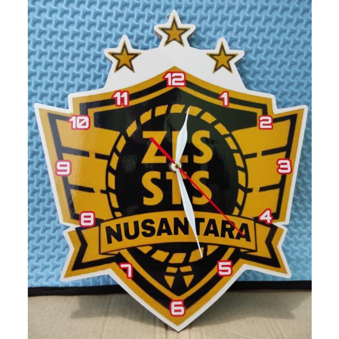 JAM DINDING CUSTOM LOGO ZLS STS NUSANTARA