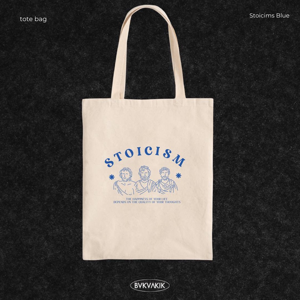 Tote Bag Stoicism Blue