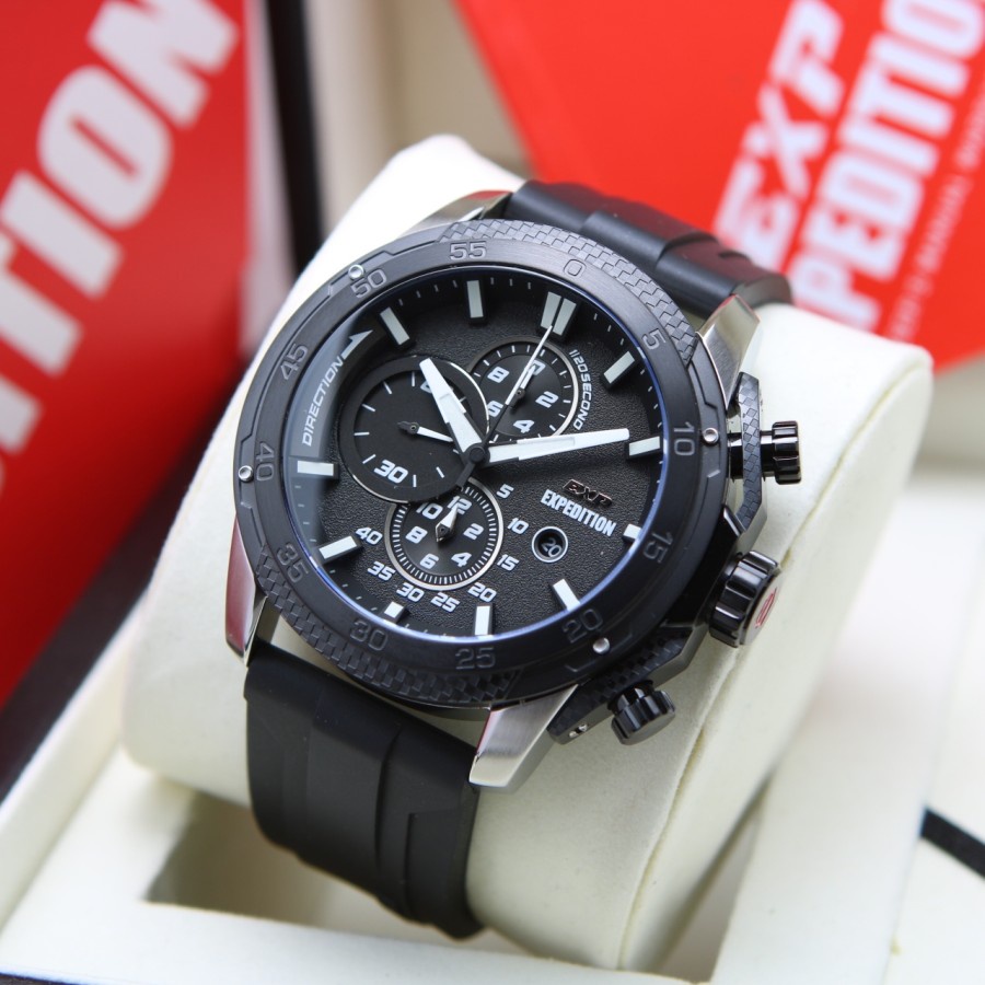 JAM TANGAN PRIA EXPEDITION EXP 6810 E 6810 E6810 RUBBER ORIGINAL GARANSI RESMI 1 TAHUN