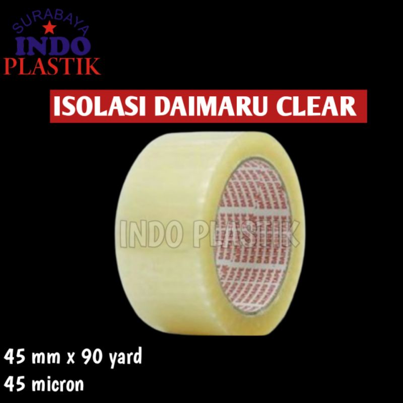 DAIMARU CLEAR OPP TAPE LAKBAN BENING SOLATIP BESAR 48mm x 90 Y