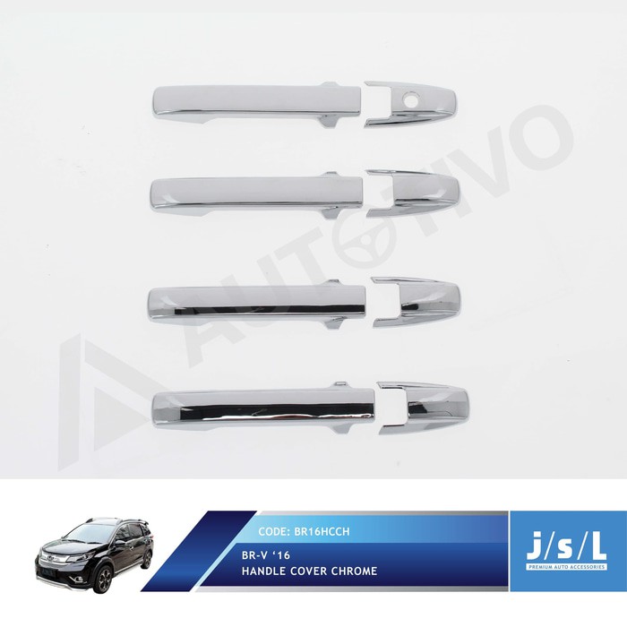 Aksesoris Fariasi Tambahan Mobil Honda BRV Handle Cover Chrome / Aksesoris Eksterior BRV