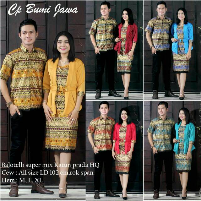 BATIK COUPLE BUMI JAWA | BATIK COUPLE LENGAN PENDEK