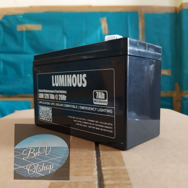 Jual Baterai Ups 12v 7ah Luminous Shopee Indonesia