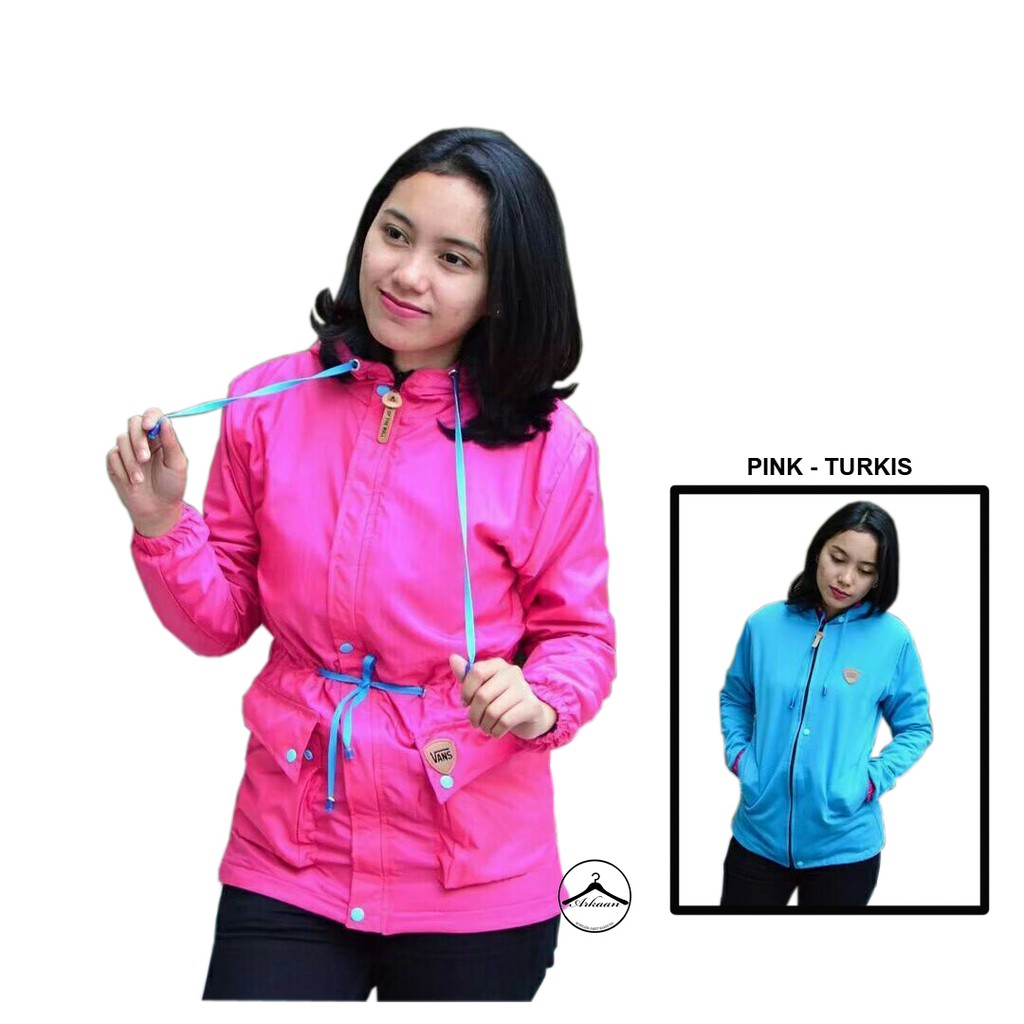 JAKET PARKA CEWEK / JAKET PARKA BOLAK BALIK WANITA / JAKET PARKA BB 2 IN 1