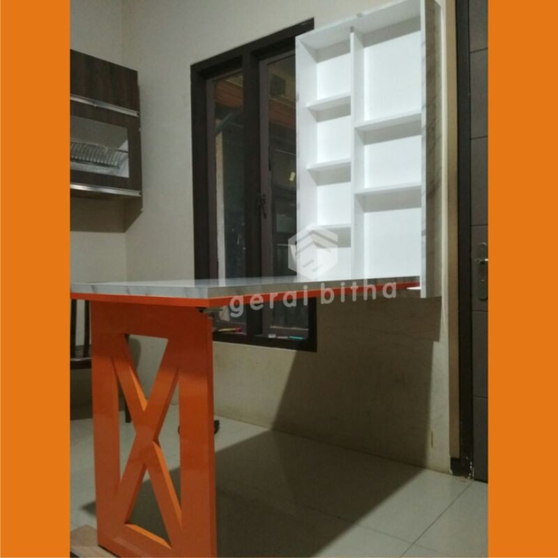 meja makan dinding lipat