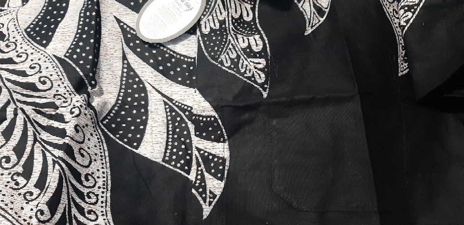 Original Abadi Batik Hem Kemeja Batik Hitam Manis Sogan Halus Lengan Pendek Best Seller