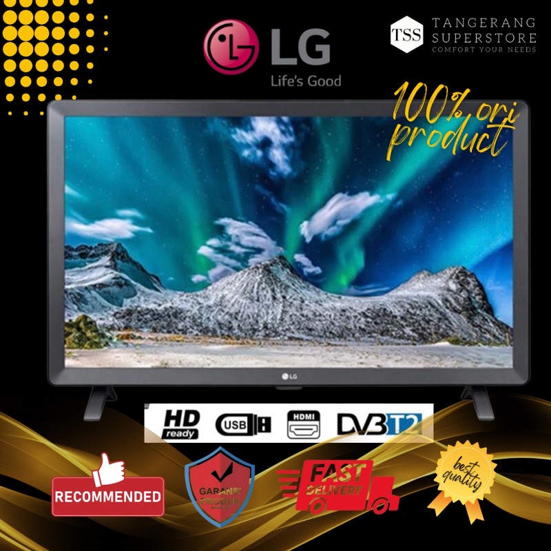 TV LG LED 24INCH 24TL520V-PT DIGITAL TV HDMI USB MOVIE MONITOR LED TV PROMO