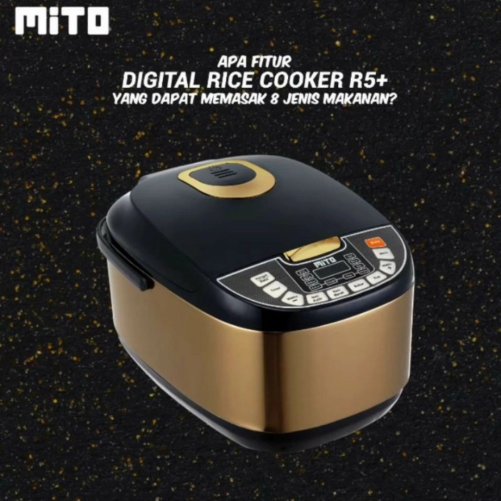 MITO Digital Rice Cooker Multifungsi Penanak Nasi 2 L R5 Plus