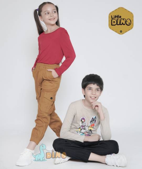 Littledino Joger Chino Cargo Anak 1-15 Tahun