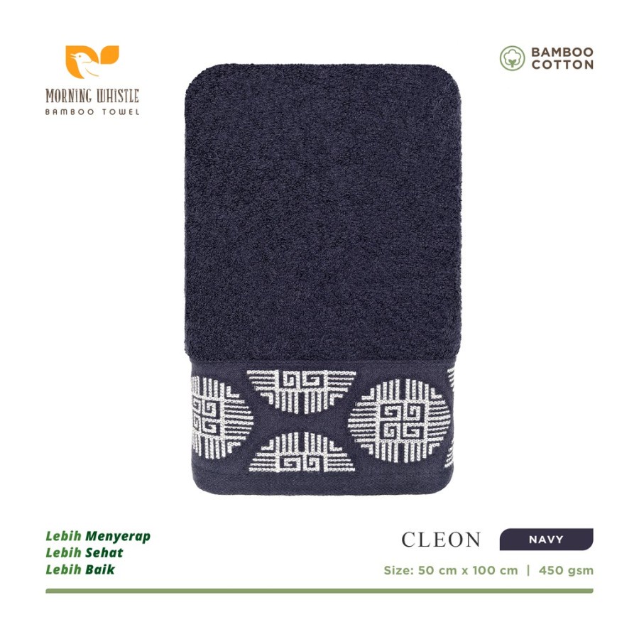 Handuk Anak-Travel Serat Bambu CLEON MW 50x100cm-Navy
