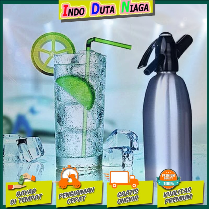 AFFORANY DIY Botol Pembuat Soda Siphon Maker Bartender CO2 1L - SD-MY