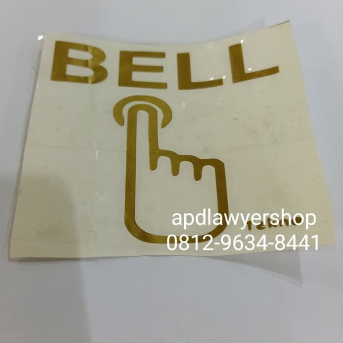 

Stiker BELL BEL Sticker Cutting Stiker BELL Tempelan 10cm x 10cm Gold