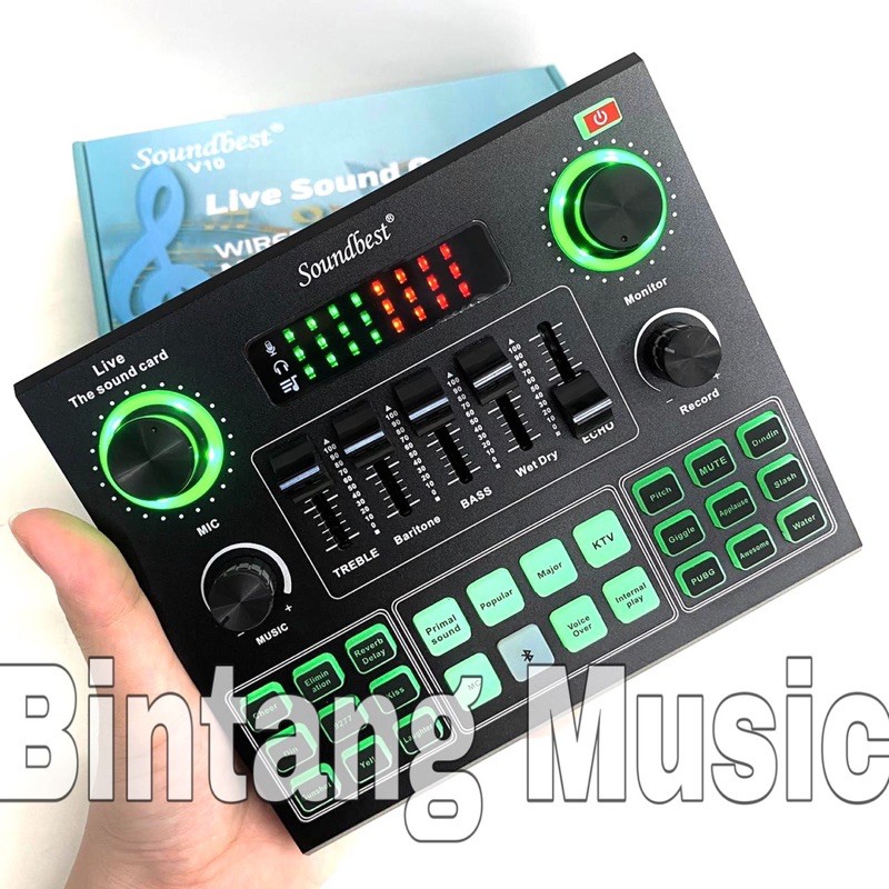 mixer sound card soundbest V10 original soundcard soundbest v10