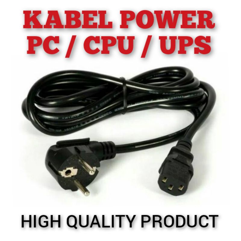 KABEL POWER CPU / UPS / PC HIGH QUALITY MERK HOWELL KABEL TEBAL