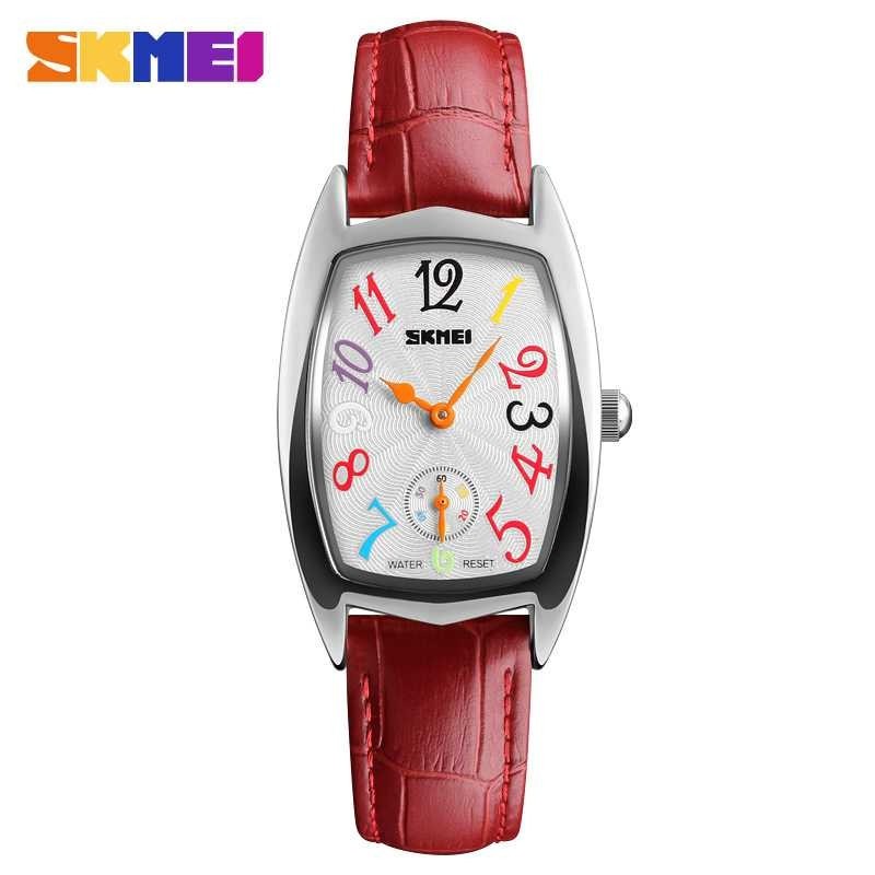 Jam Tangan Wanita Elegan Tali Kulit Waterproof Quartz ORIGINAL Anti Air 3 Atm Murah Garansi SK323