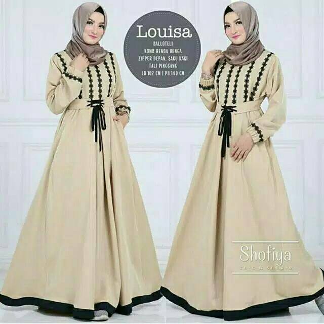 PROMO DRESS MURAH !!! LOUISA DRESS SEMUA WARNA READY