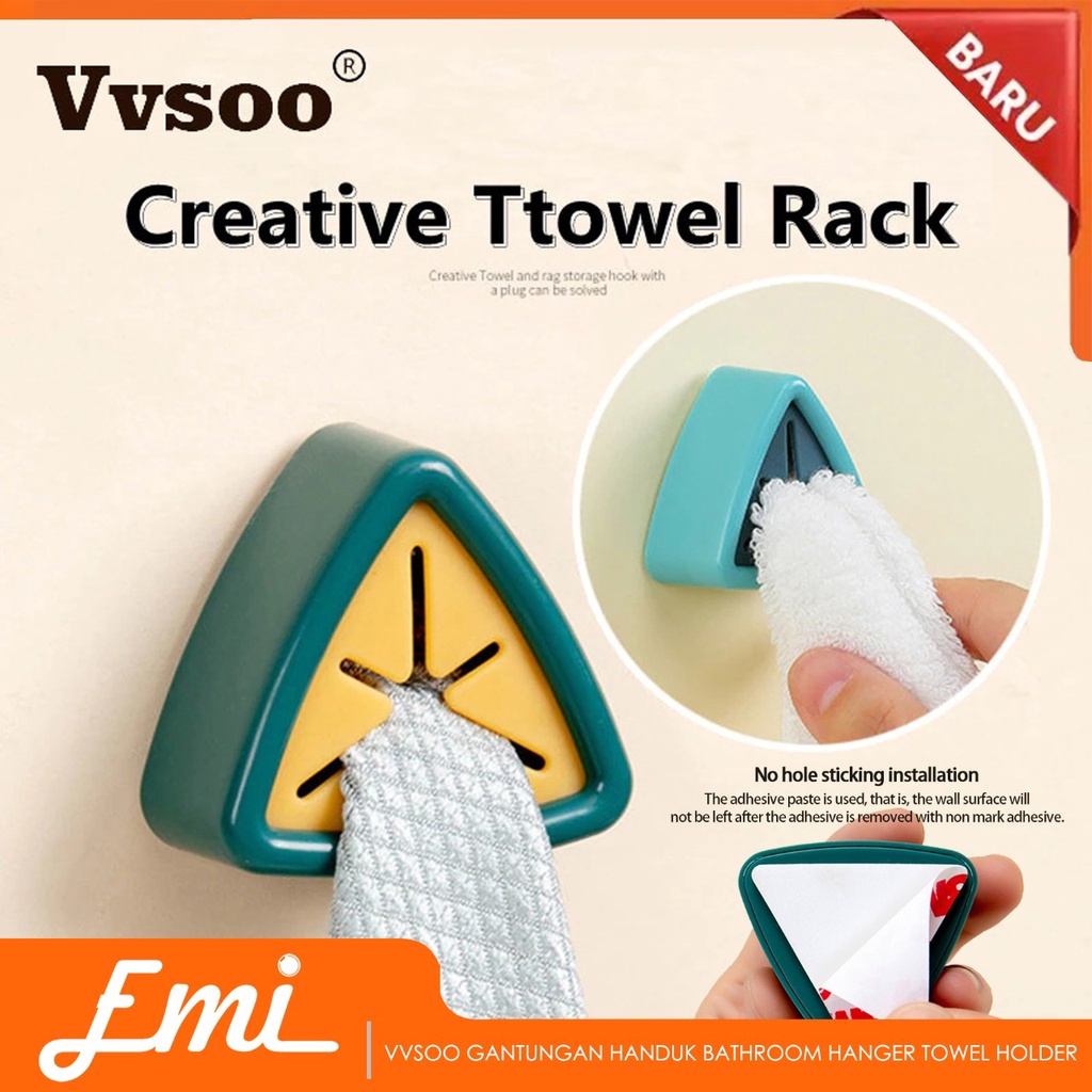 Vvsoo Gantungan Handuk Bathroom Hanger Towel Holder