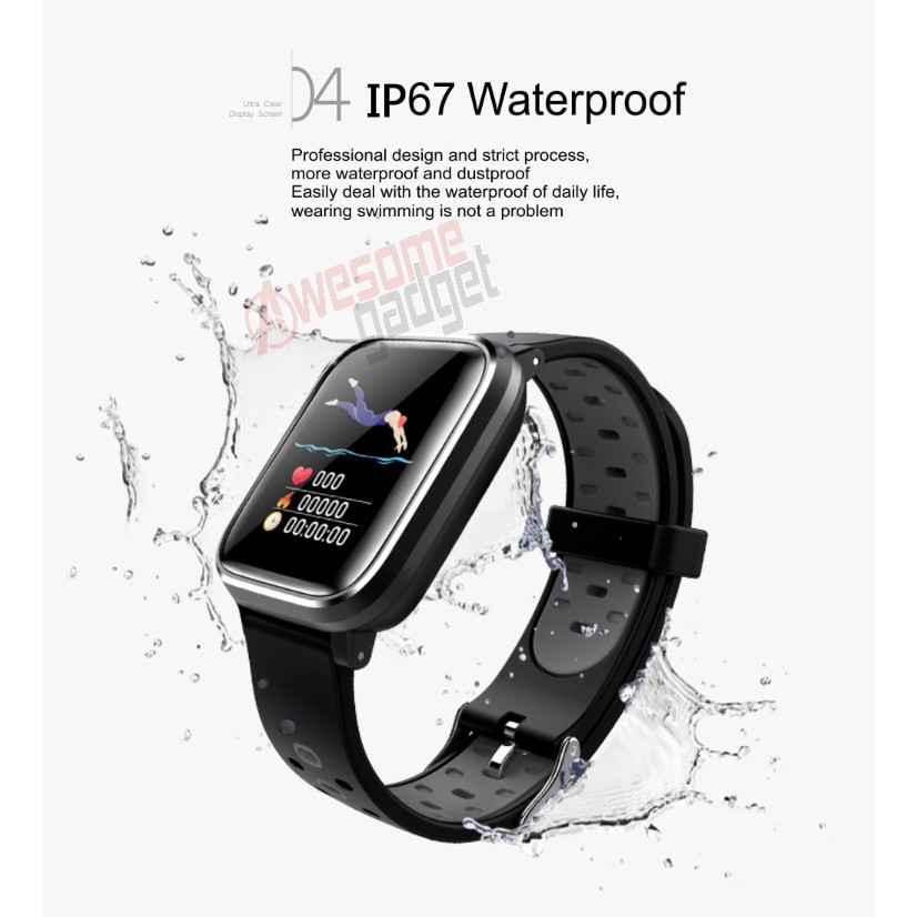 Q58  Bluetooth Smartwatch Inteligent Bracelet Fitness Tracker