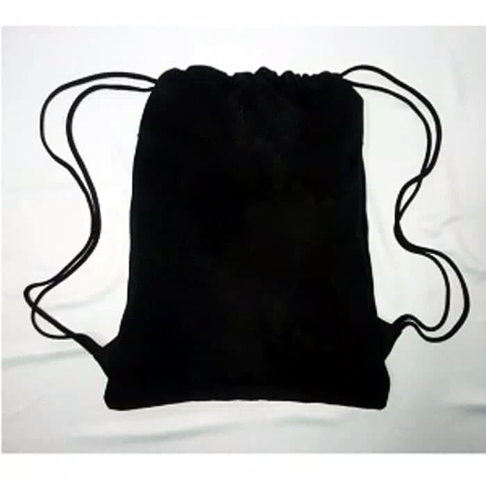 [BLACK] Tas Serut Ransel String Bag Drawstring Bag Gym tas running pack / tas jogging / tas sepeda