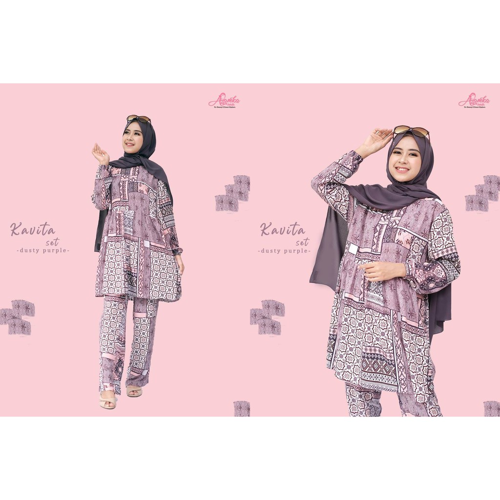 Setelan Muslimah Piyama Kavita by Azamka