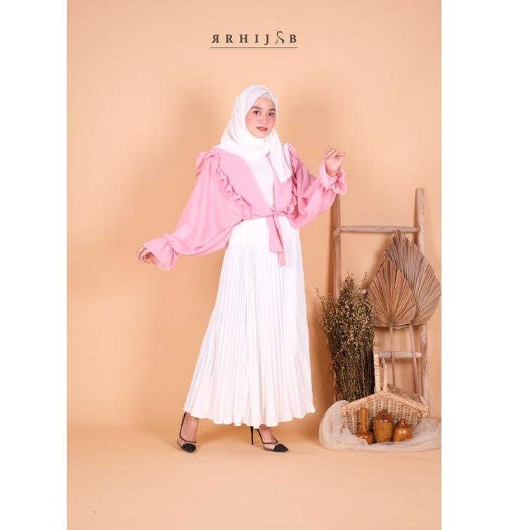 {LAN.26Au22e} RUFFLE OUTER | outer ceruty | cardigan ceruty | crop outer | cardigan | cardigan crop