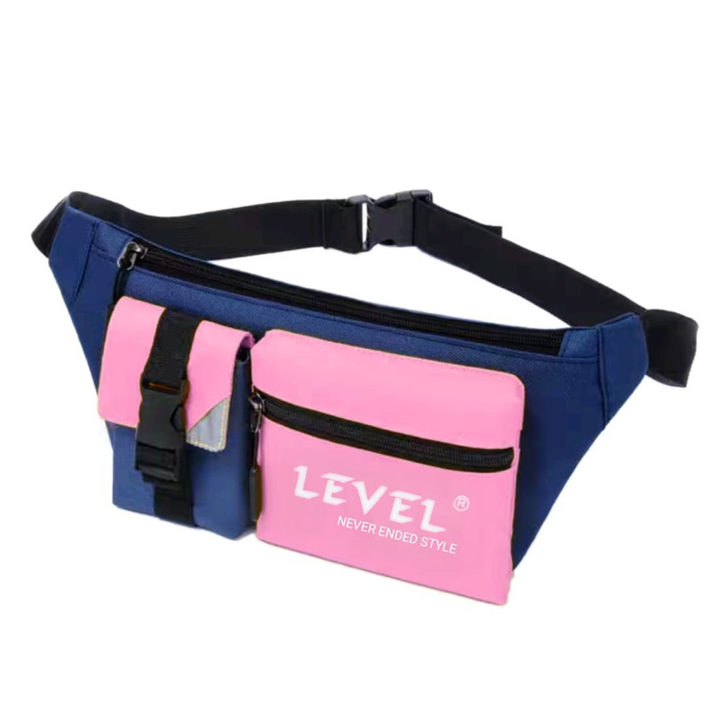 FASHIONSTOREKU TAS LEVEL WAISTBAG STYLE TAS PRIA WAISTBAG DISTRO