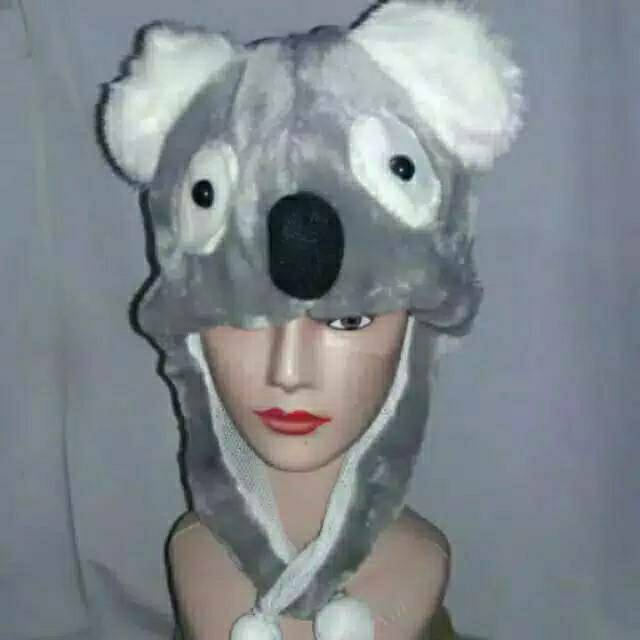 Topi animal hat  koala abu