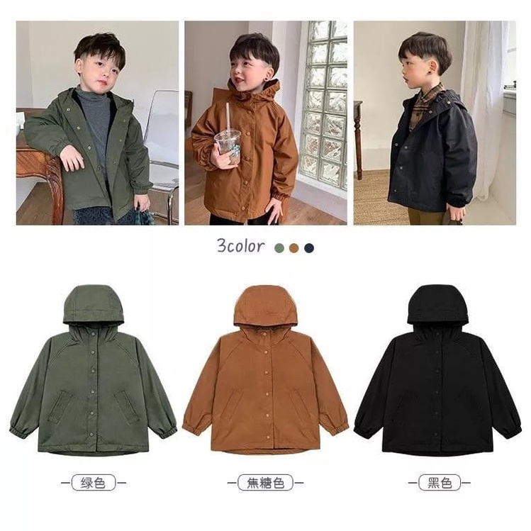 jaket anak parasut premium usia 1 - 8 thn  bisa di pakai laki laki dan perempuan