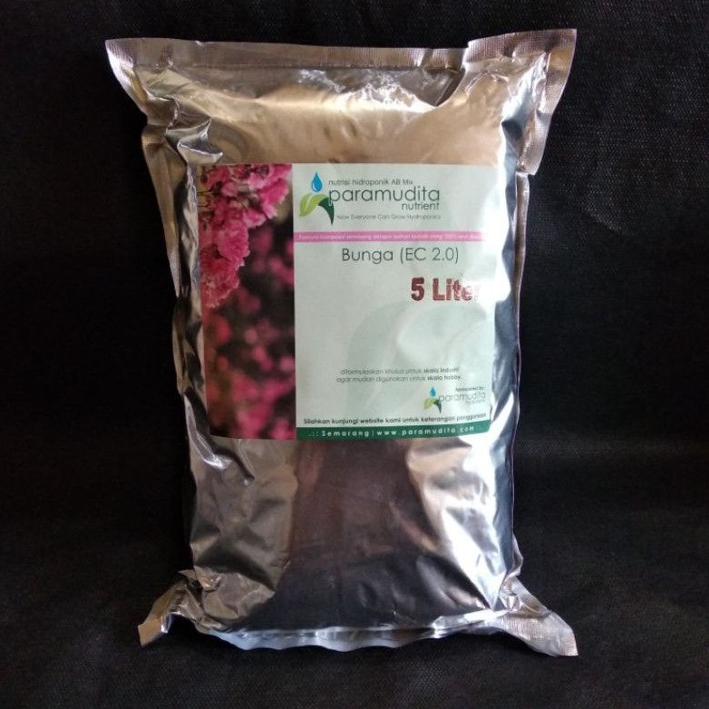 Nutrisi Hidroponik Bunga 5 Liter | AB Mix Paramudita Nutrient
