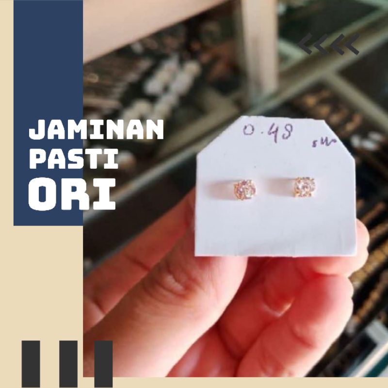 Anting Tindik Emas Asli Anting Model Mata Antingtusuk Wanita Cantik