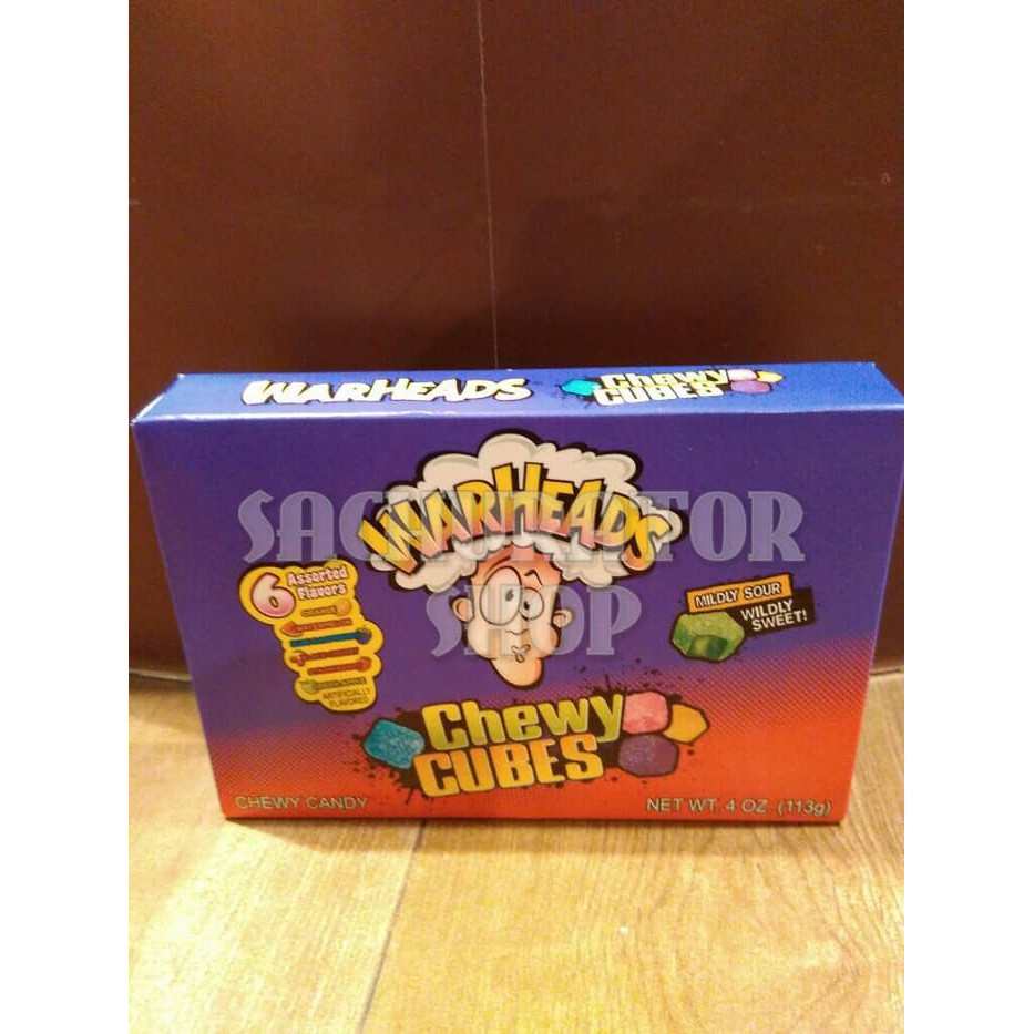 

Permen Asem War Heads Head Warhead Warheads Chewy Cube Cubes Candy 113