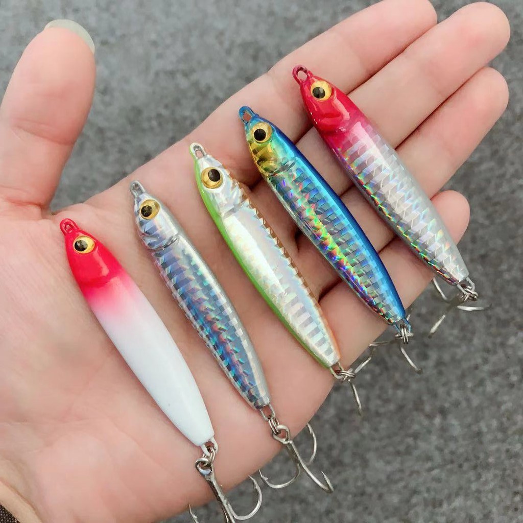 SYFishing 1 Pc Jig Umpan Pancing Hard Bait Bahan Logam Berat 15g 20g 30g Jigging Fishing Lure