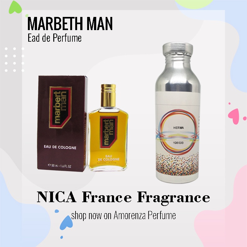 Bibit Parfum Murni MARBETH MAN - MARIBETH Nica fragrance 500ml Segel Pabrik