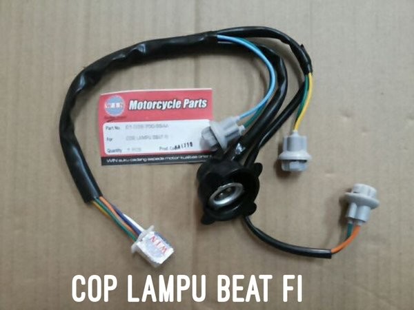 SOKET KABEL LAMPU DEPAN BEAT FI Cob Fitting Lampu Depan Beat FI 2012-2014 Stater Kasar