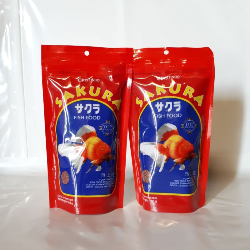 Jual SAKURA 100gr FISH FOOD 1mm ( Makanan Ikan hias ) Shopee Indonesia