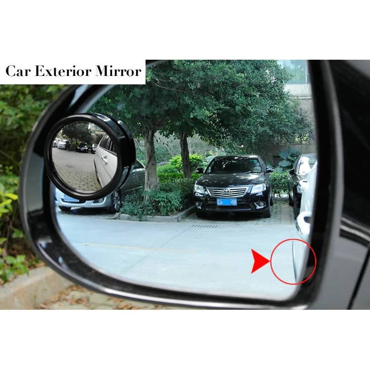 New blind spot mirror kaca cembung spion bulat tempel sepasang(2pcs)