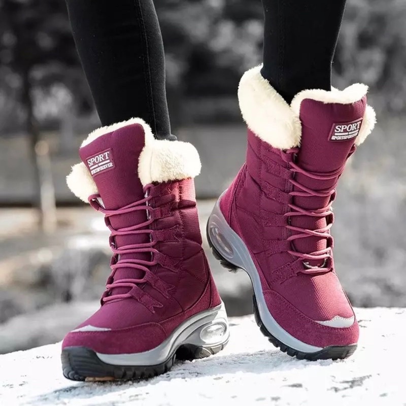 Boots winter wanita snow sepatu salju hangat import Miya suhu minus boot musim dingin anti slip