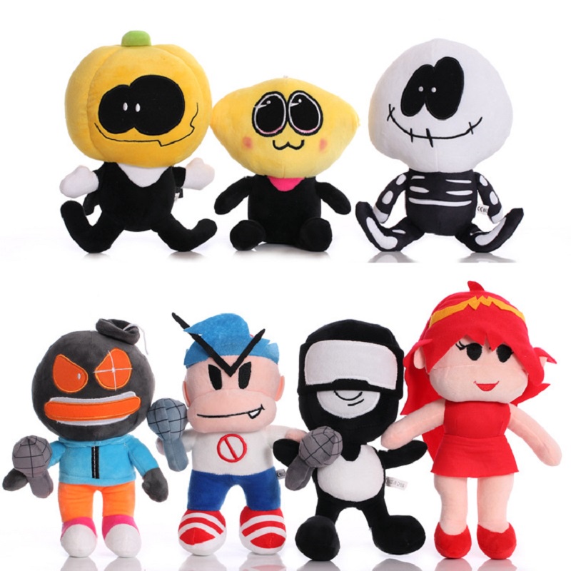 Mainan Boneka Stuffed Plush Anime Friday Night Funkin 20-28CM Untuk Hadiah Anak