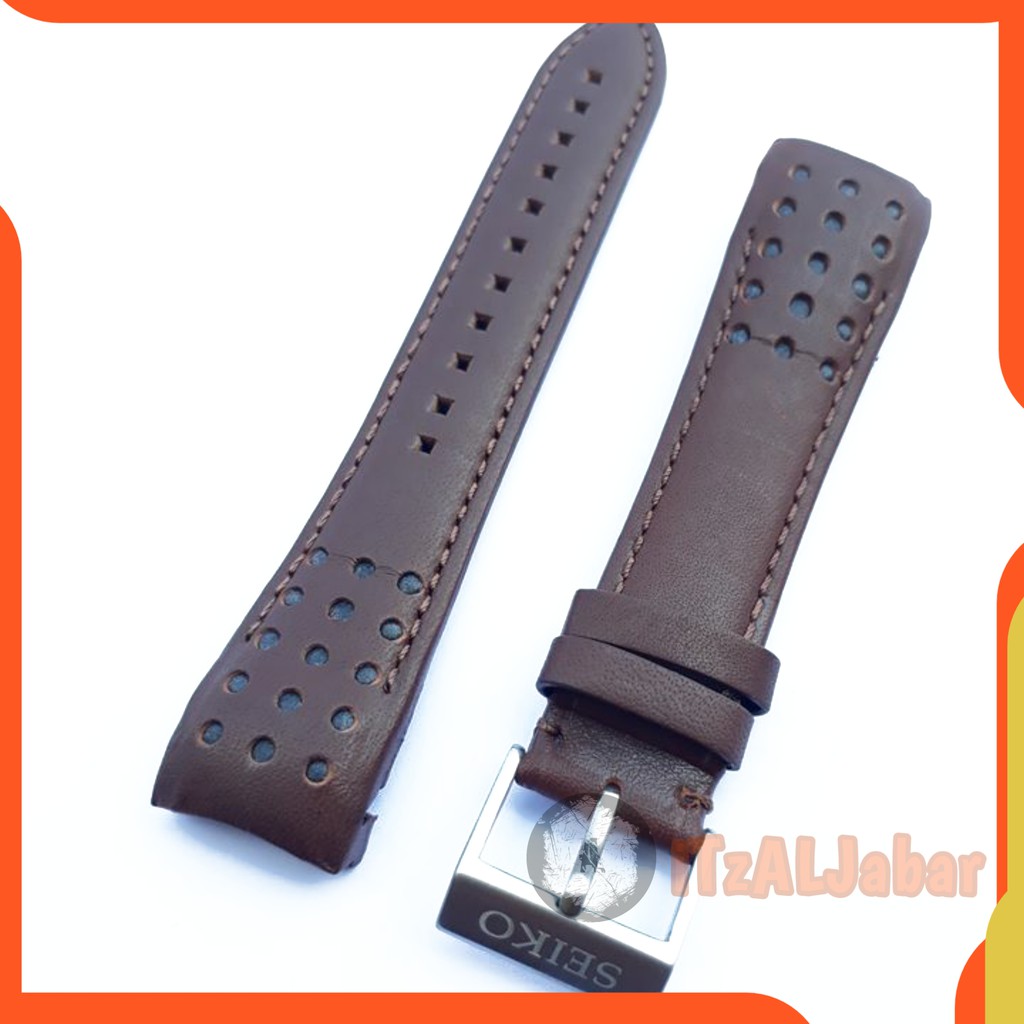 Tali jam tangan Seiko Kulit Leather strap 21mm Tali jam Seiko 21mm