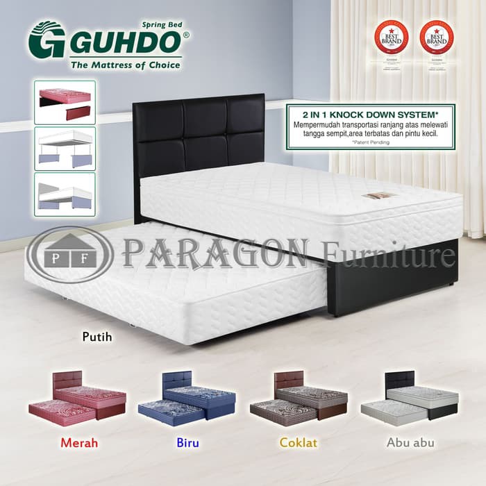 Guhdo Spring bed 2in1 Standard PTKD 160x200 HB Caserta - Full set