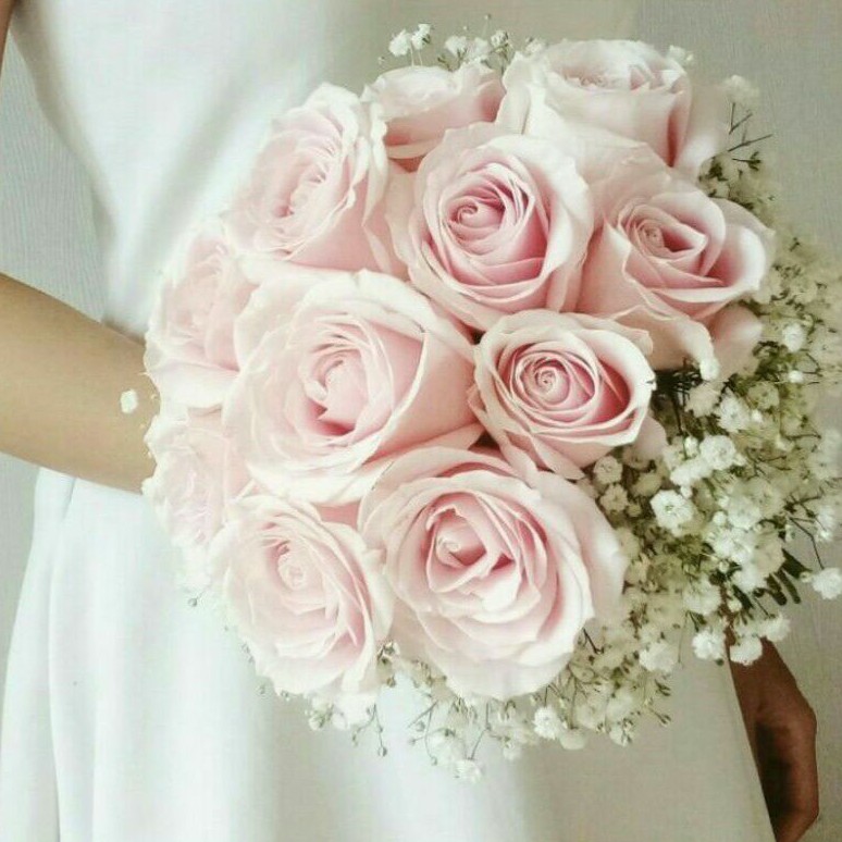 Hand Buket Wedding & Prewedd Special Bouquet Bridal Asli Segar