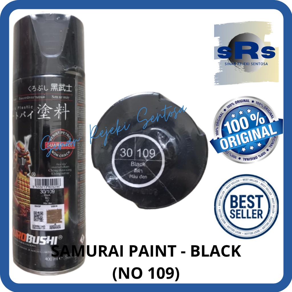 SAMURAI PAINT - CAT SAMURAI AEROSOL 109 BLACK